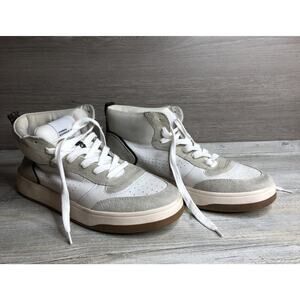 Steve Madden Women's Finnian Lace-Up Sneakers White Leather Size 9 M